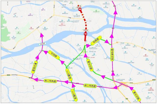 去南沙注意!广州市桥二桥,沙湾大桥北往南方向将封闭施工