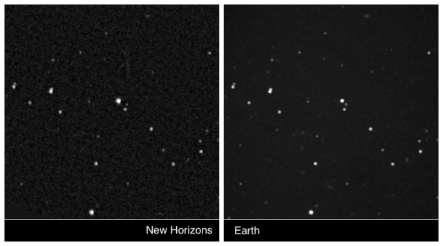 近日,新视野号传回迄今视差最大6张照片,恒星出现明显移位