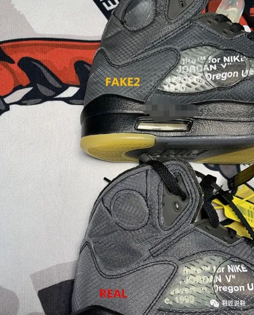 aj5黑蝉翼offwhite联名real对比fake