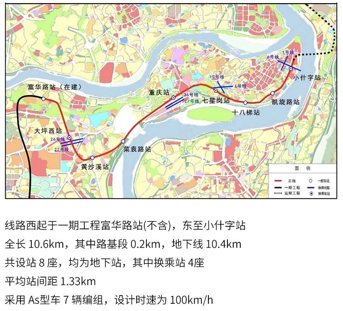 轨道18号线路线走向图,来自重庆地铁族