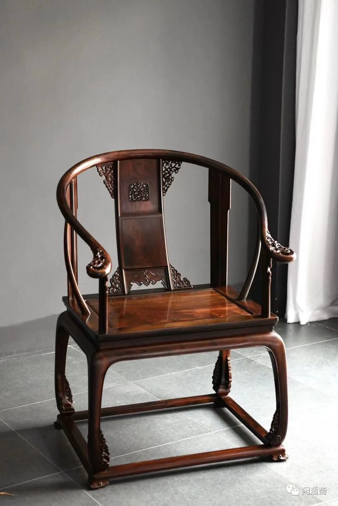 被王世襄收录的一款椅子大红酸枝精品皇宫椅