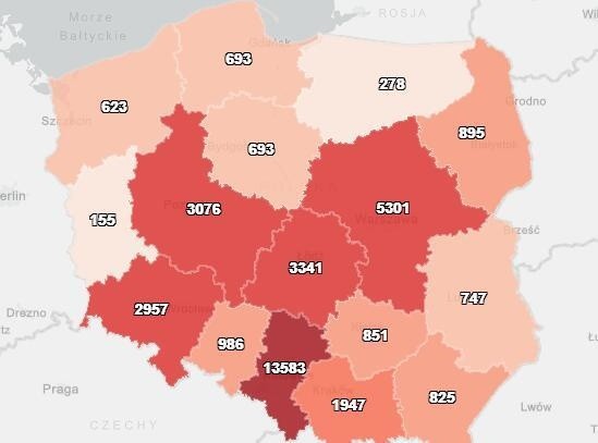 波兰新增新冠肺炎确诊病例262例 新增死亡9例图片