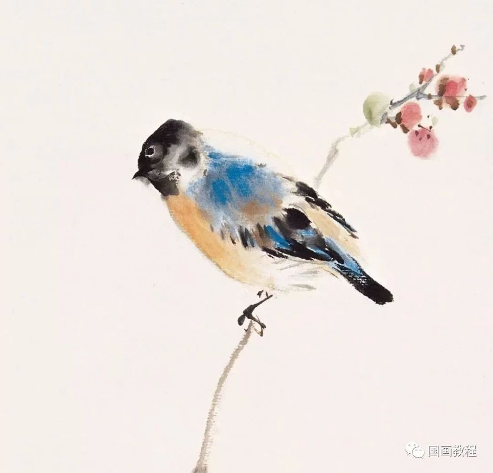 灵气逼人的国画小鸟,美到窒息
