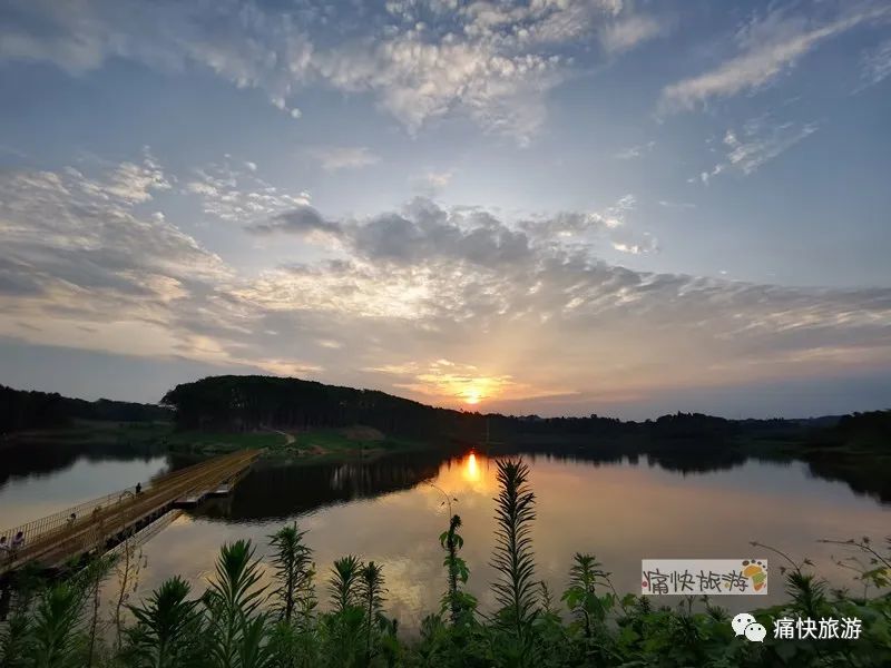 青龙湖,自贡东北部的最佳落日观赏地!