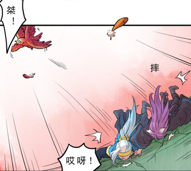 王者漫画:韩信与李白默契十足,一同蹲在草丛里,等待敌人的出现?