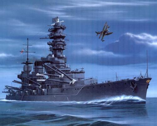 战列舰三号舰和四号舰,分别被日本的大佬们命名为"伊势号"和"日向号"