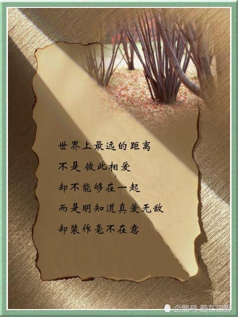我们距离那么近却又那么远