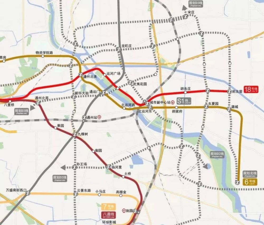目前通州已经有两条地铁线路,分别是六号线和八通线,交通方面最值得