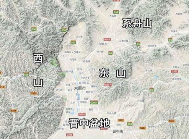 太原盆地,位于山西汾河中游,又称"晋中盆地",居晋陕盆地带的北部,东