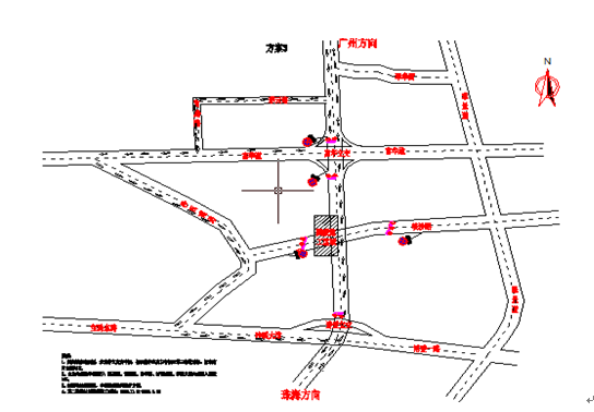 105国道这段围蔽施工北往南方向只剩一车道