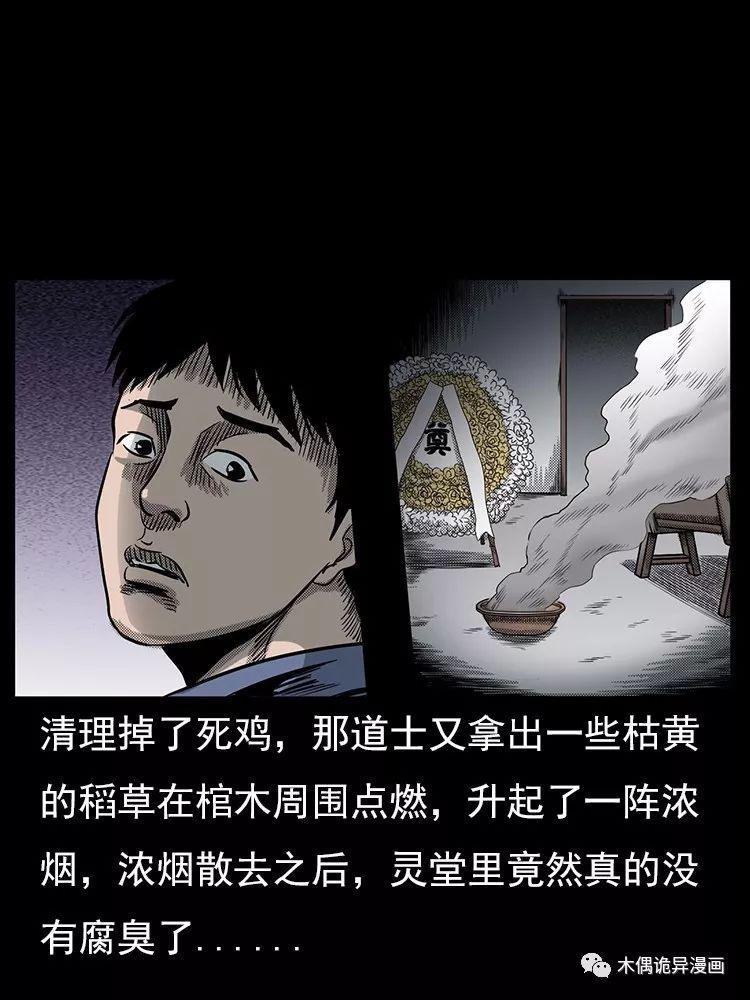 死者生前患鼻炎癌,死后尸臭浓重,道士用异术将尸臭转移到鸡身上!