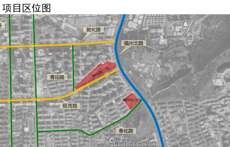 规划局发布《sn0505-128,078地块调整批前公示》,延吉路上将新增4栋6