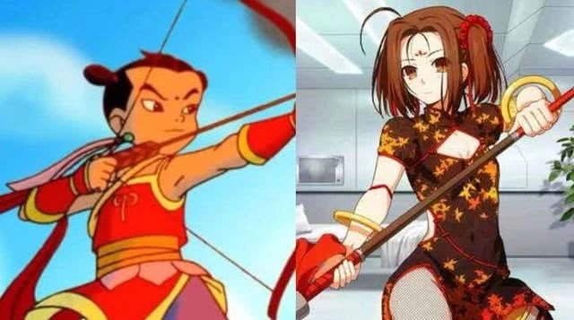 第三个角色是哪吒.
