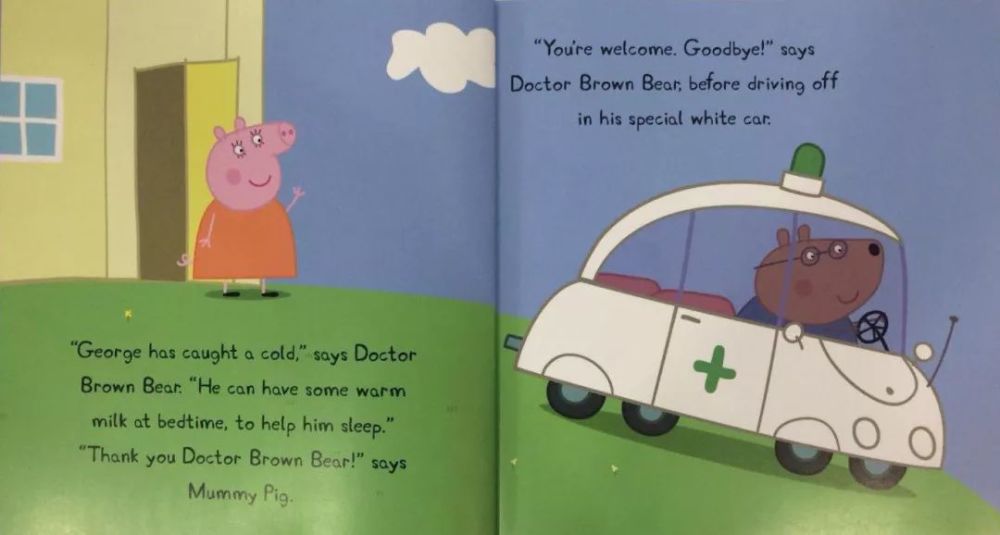 Doctor Brown,doctorstrange "george has caught cold," says doctor brown-bear.