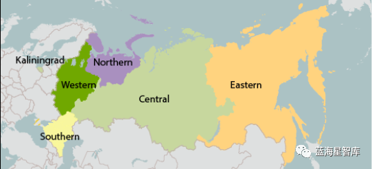 俄罗斯武装部队设五个军区及作战/联合战略司令部.