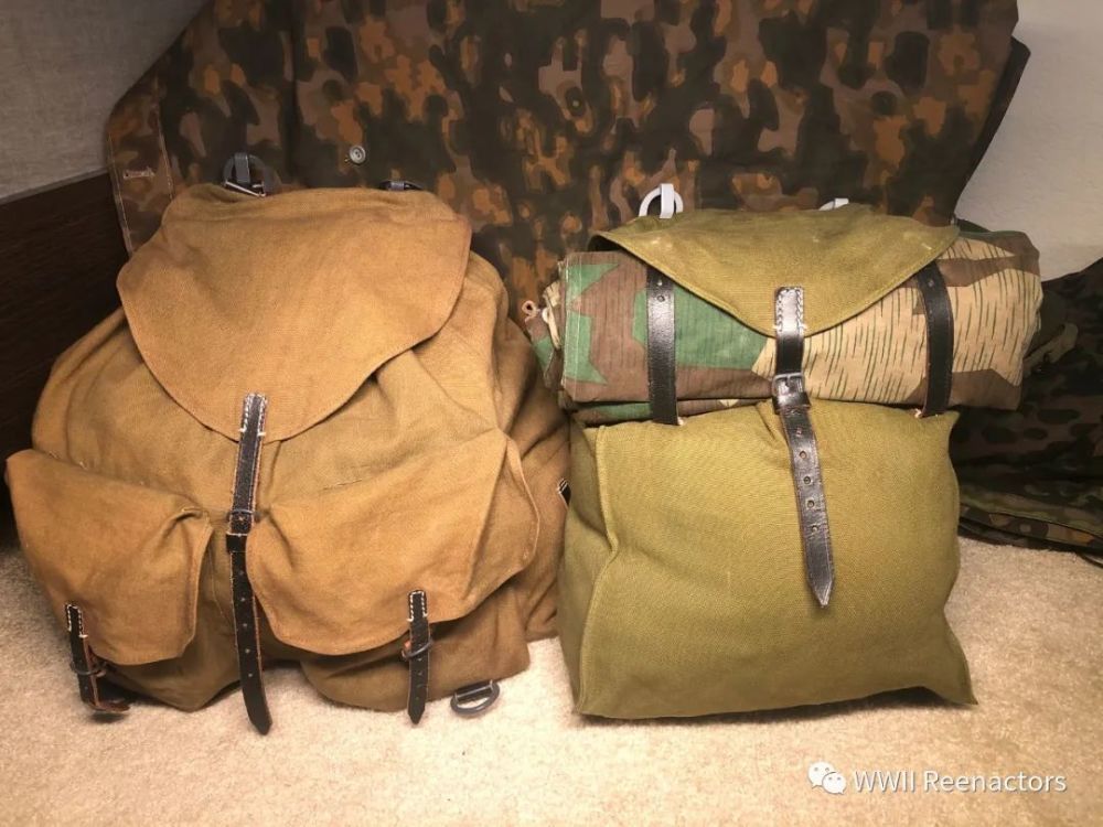 二战德军布制背包小考非洲军背包m44型背包和m44突击背包