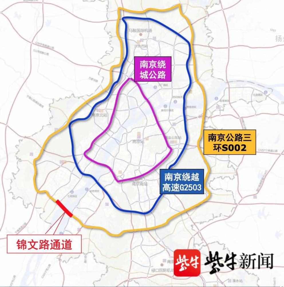 高速公路 普通公路,锦文路过江通道将建双层跨江