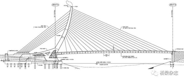 pulau poh斜拉桥的设计从马来西亚传统渔船"bangau"的纹样汲取灵感