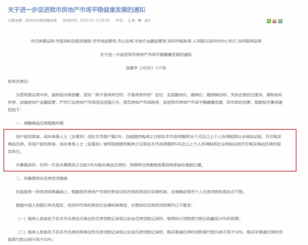 深圳推史上最严楼市调控！专家称房价将跌超5％，深圳地产股全线杀跌