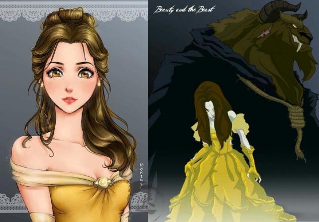 童话不再美好,迪士尼公主彻底黑化,乌苏拉看到小美人鱼都害怕