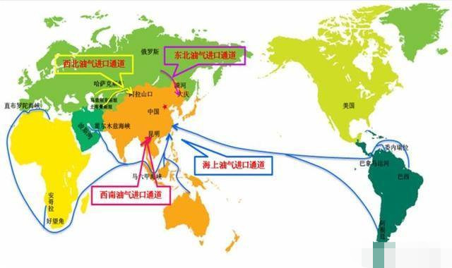 目前中国石油进口主要依靠海上运输,其中超过70%的原油进口需要经过