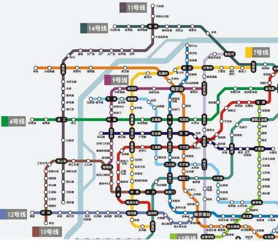 南京地铁:十条已开通运营,九条正在建设中,三条2021年