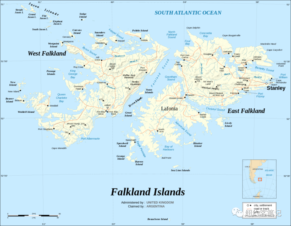 介绍福克兰群岛(falkland islands,阿根廷称之为马尔维纳斯群岛),孤伶