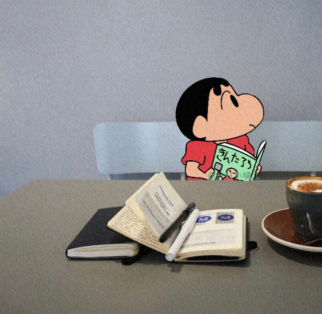 创意背景图/当蜡笔小新来到现实世界