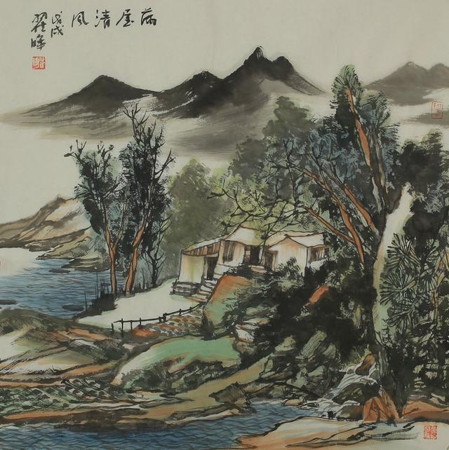 翟晖山水画作品·鉴赏