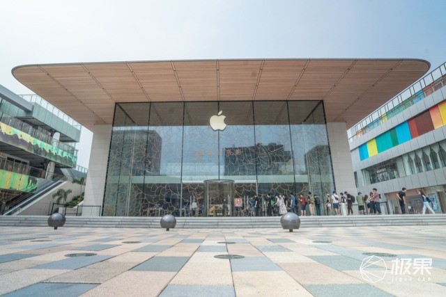 apple store,apple store门店 提前探店苹果三里屯新apple store,新设计更