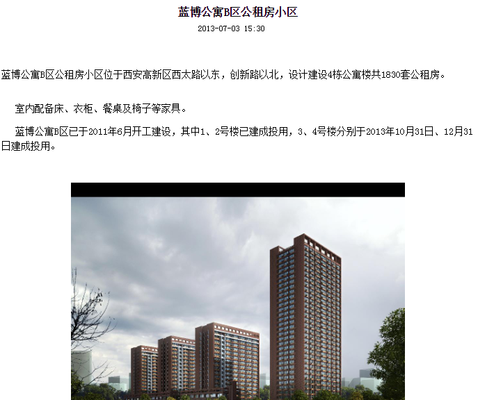 西安大学生公租房地图,东南西北都有,附详细申请方式