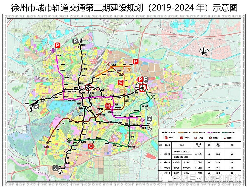 徐州市地铁二期规划建四条线路,s1线和4号线招标,远期