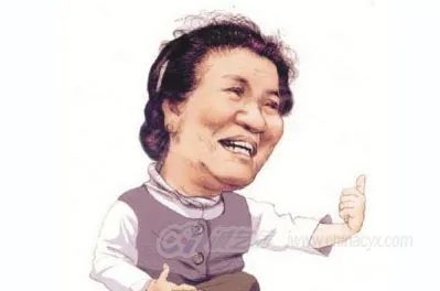 中国评剧小品演员赵丽蓉漫像