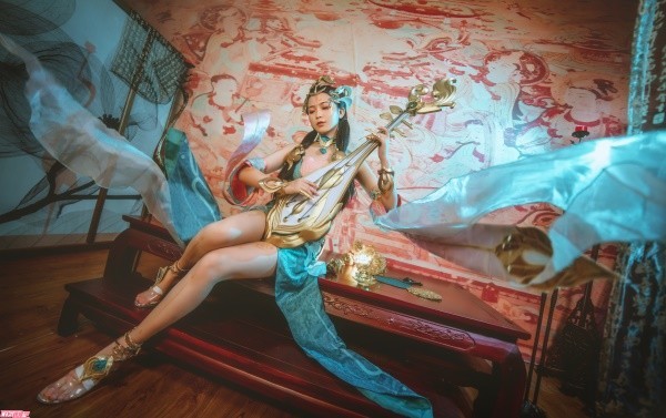 cosplay王者荣耀杨玉环阿聿空空aoi