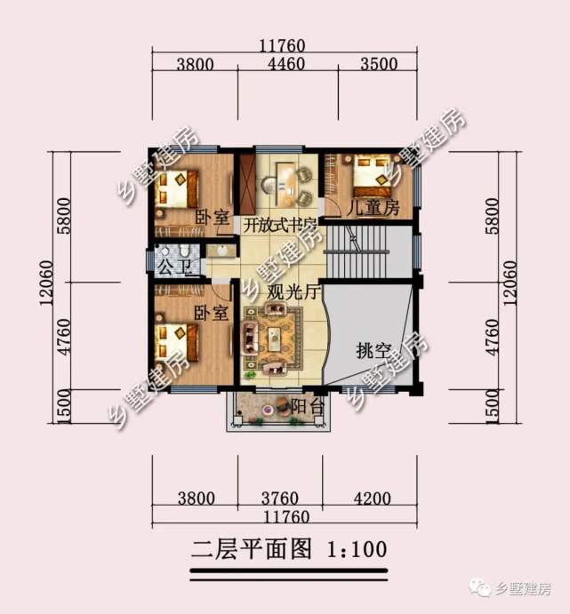 7x12米三层简欧式别墅,内部布局简直完美得难以置信