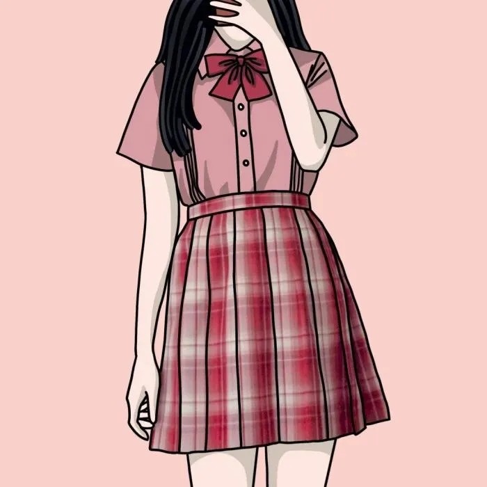 jk制服女生动漫头像