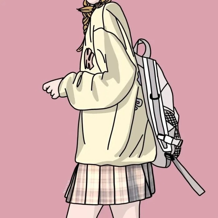 jk制服女生动漫头像