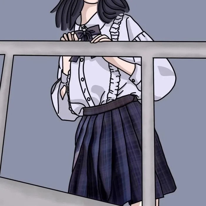 jk制服女生动漫头像