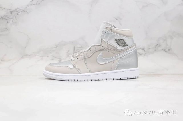 乔丹air jordan 1 high og高帮aj1灰银麂皮配色