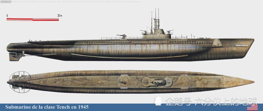 二战兵器全集美国tench级潜艇