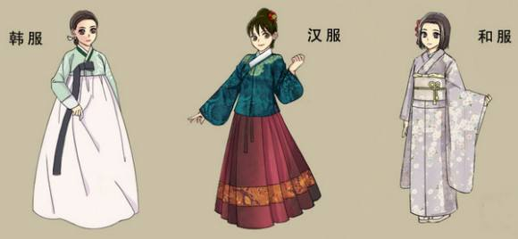 不懂汉服被鄙视,汉服,韩服以及和服有什么区别