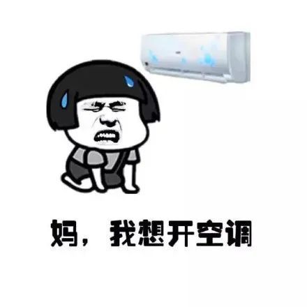 表情包:我就想开个空调