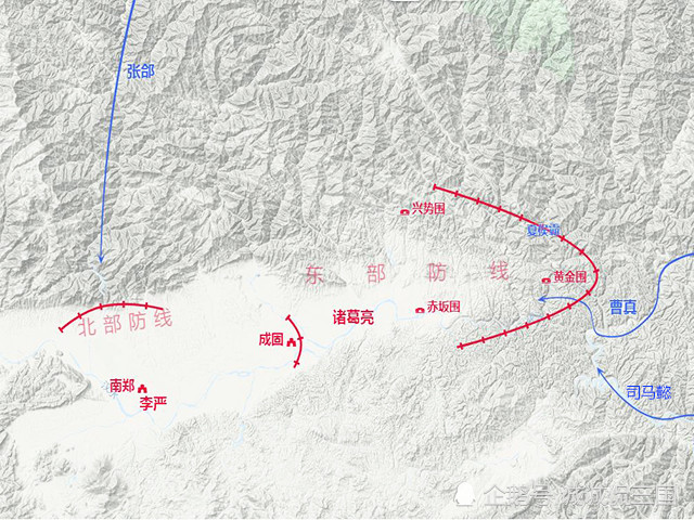 李严来到汉中,加强了南郑以及汉中北部的守备,这支守军主要是为了