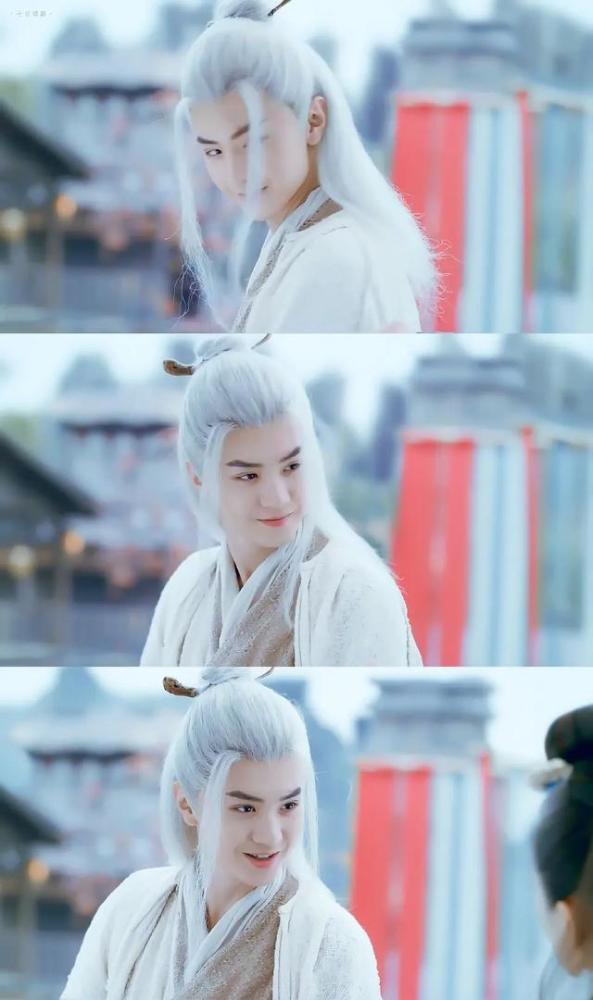 古装里男明星的白发造型,一般人很难hold住
