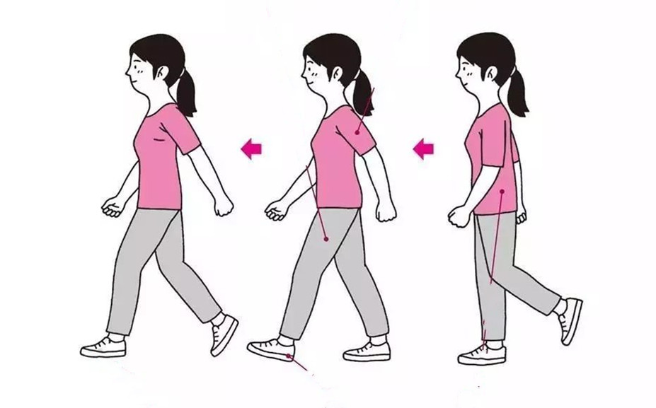 3个方法纠正走路姿势月瘦5kg还能改善便秘