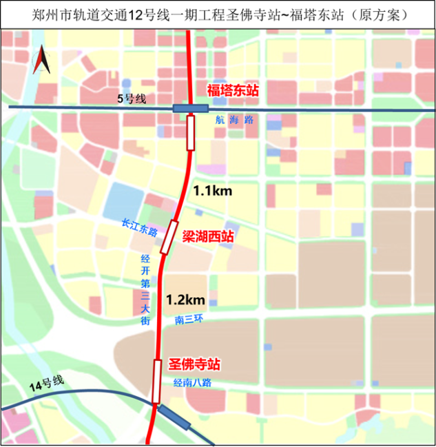 因线网规划调整郑州地铁12号线梁湖西站取消