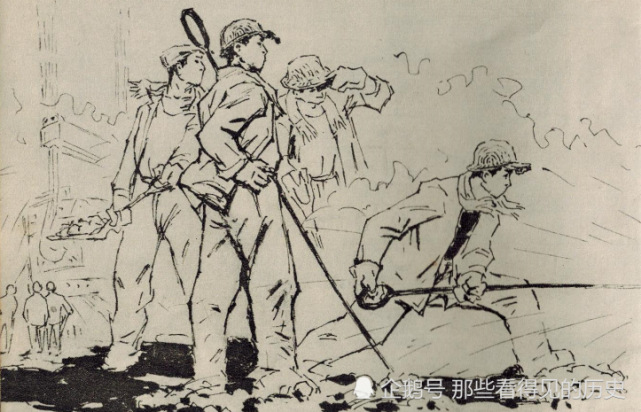 铁水滚滚流不断 七十年代美术速写 看看那时候的钢铁