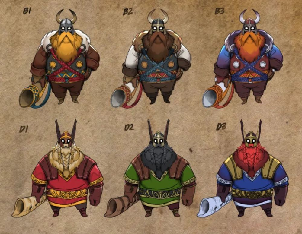 野蛮人巴德同人作品 维京人画风 这不是长胖的奥拉夫吗?