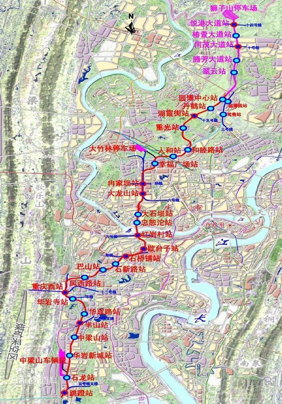 重庆轨道将实现"无需换乘,互联互通,跨线行驶!