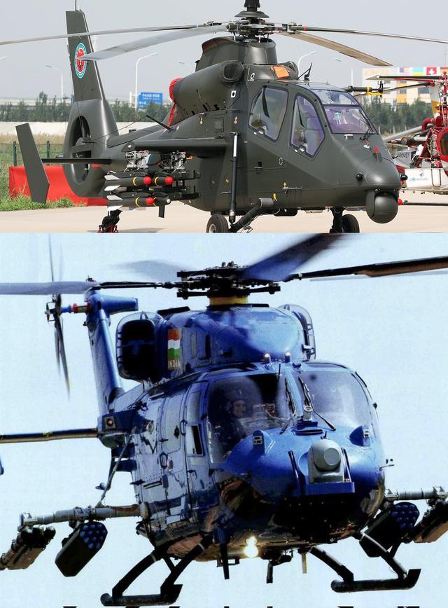 拉达克的一名印度陆军军官证实"来自印度陆军的楼陀罗武装直升机